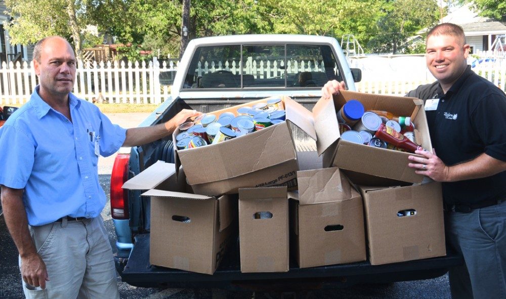Historical food-drive community activity at Richland Manor