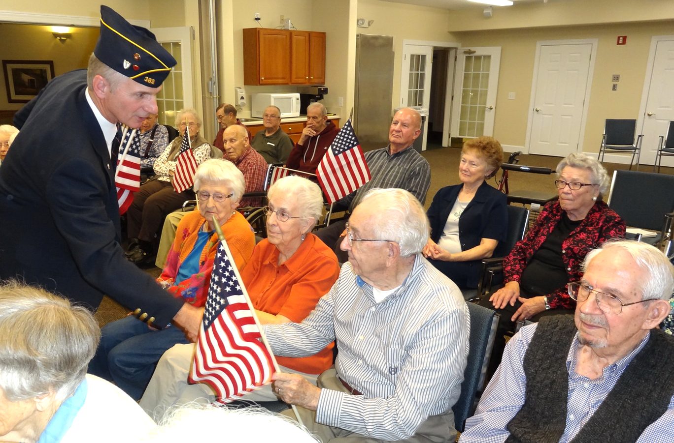 Historical Veterans Day community event associated with Richland Manor